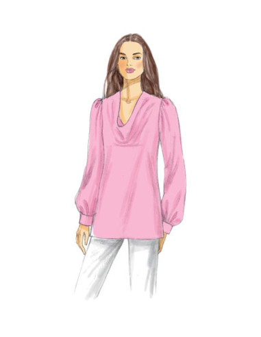 Padrão de blusa - Vogue 9006