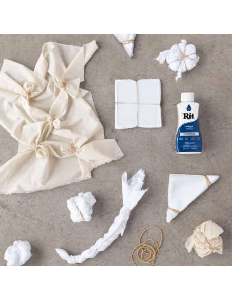 Kit de tingimento de tecidos Tie-Dye Indigo Shibori Rit