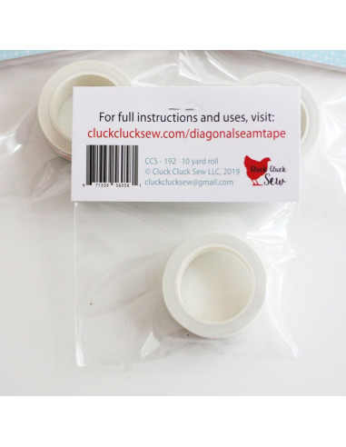 Fita de guia para máquina Diagonal Seam Tape - Branco