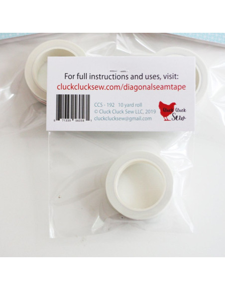 Fita de guia para máquina Diagonal Seam Tape - Branco