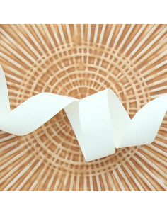 Cinta de poliéster com aparência de algodão - Branco