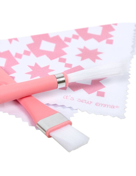 Conjunto de limpeza para máquinas de costura - Rosa