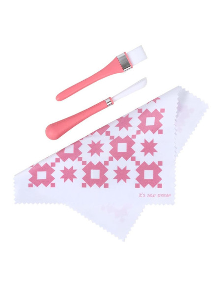 Conjunto de limpeza para máquinas de costura - Rosa