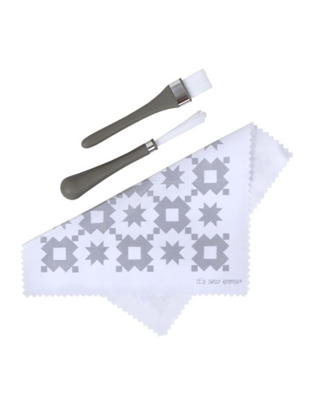 Conjunto de limpeza para máquinas de costura - Cinza