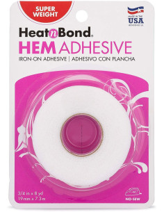 Fita termocolante para bainha especial para tecidos grossos HeatNBond - 19 mm x 7,30 m