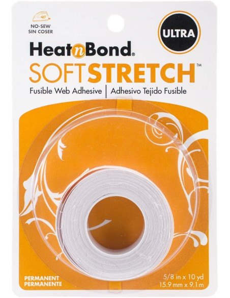 Fita adesiva termocolante para tecidos elásticos HeatNBond - 15,9 mm x 9,10 m