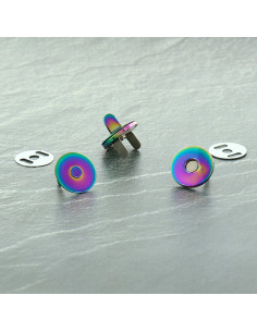 Pacote de 2 fechos magnéticos 18 mm - Rainbow