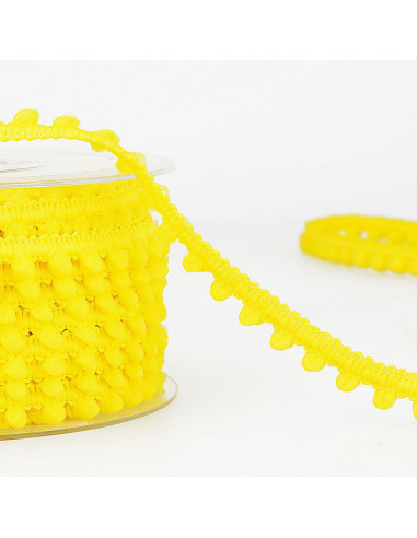 Galão mini pompons - Amarelo mimosa
