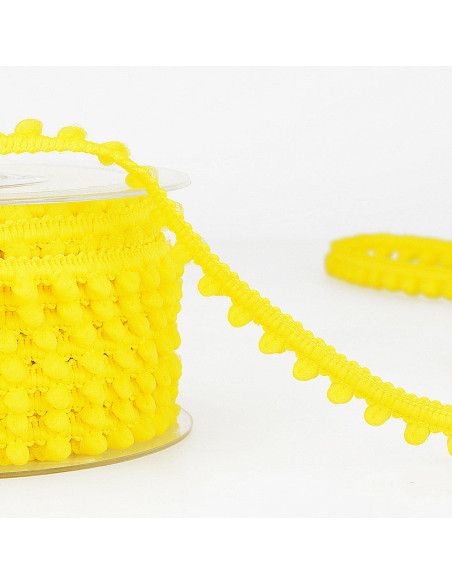 Galão mini pompons - Amarelo mimosa