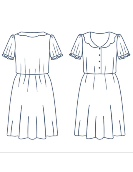 Molde de vestido - Comète - Lise Tailor
