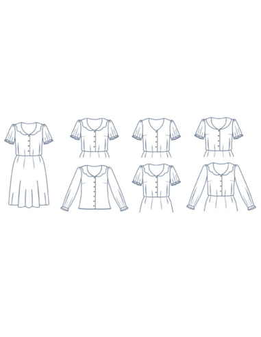 Molde de vestido - Comète - Lise Tailor