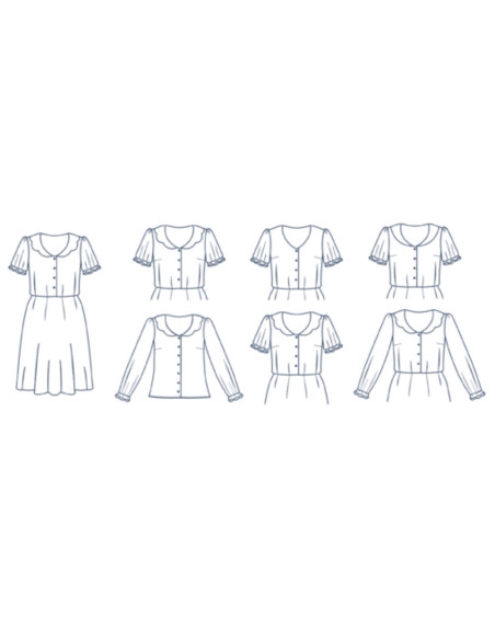 Molde de vestido - Comète - Lise Tailor