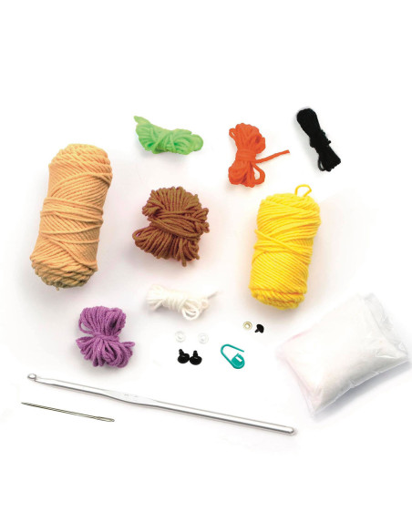 Kit de crochê amigurumi - Mochi o castor