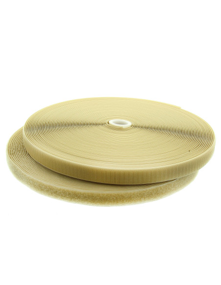 Fita autoadesiva para costura bege 20 mm de largura rolo de 25 metros