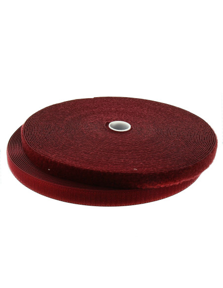 Fita autoadesiva para costura bordeaux 20 mm de largura rolo de 25 metros