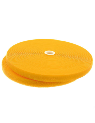 Fita autoadesiva para costura amarela 20 mm de largura rolo de 25 metros