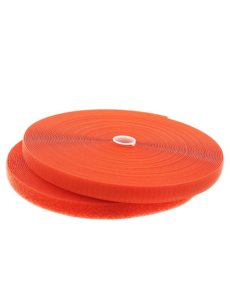 Fita autoadesiva para costura laranja 20 mm de largura rolo de 25 metros