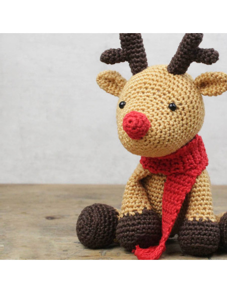 Kit de crochê - Rudolf a rena