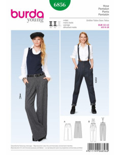 Molde de calça - Burda 6856