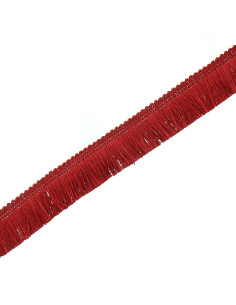 Franja deluxe 30 mm - Vermelho