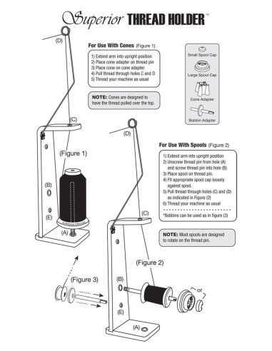 Suporte de fios para cones e bobinas Superior Thread Holder