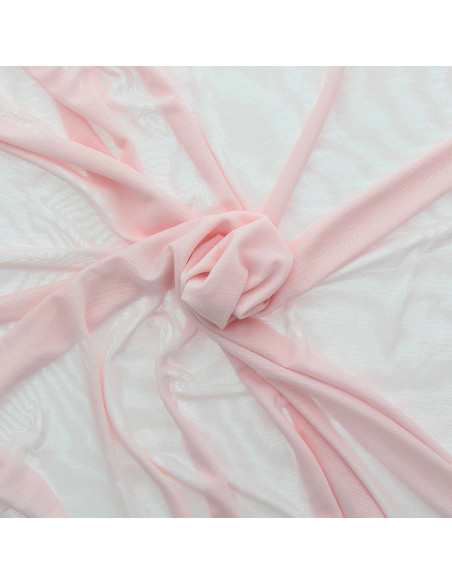 Tecido lingerie Powermesh - Rosa bebê