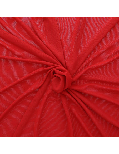 Tecido lingerie Powermesh - Vermelho