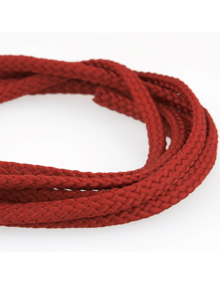 Anoraque de cordão plano - Vermelho escuro