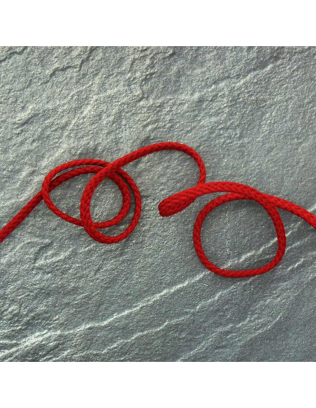 Anoraque de cordão plano - Vermelho escuro