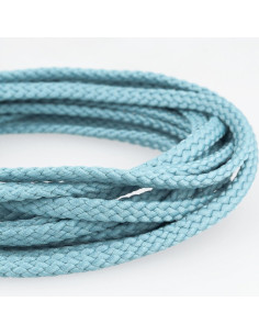 Anoraque de cordão plano - Azul jeans