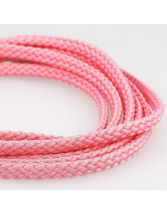 Anoraque de cordão plano - Rosa doce