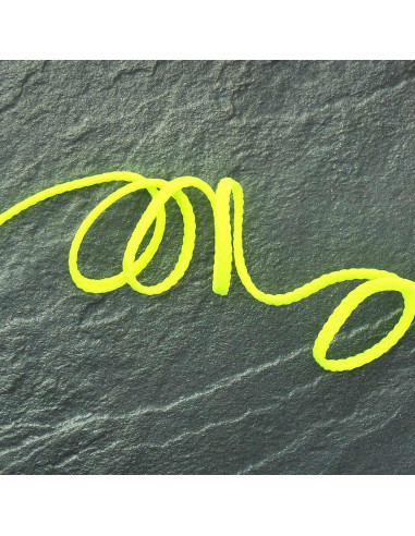 Anoraque de cordão plano - Amarelo fluorescente