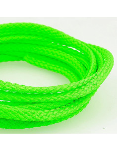 Anoraque de cordão plano - Verde fluorescente