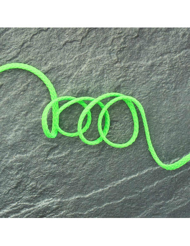Anoraque de cordão plano - Verde fluorescente