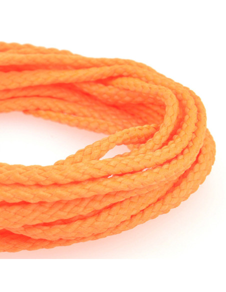 Anoraque de cordão plano - Laranja fluorescente