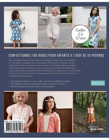 Livro 100 vestidos infantis - A partir de 10 moldes