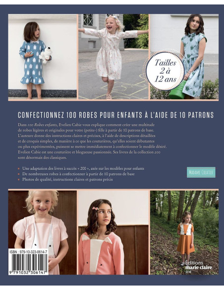Livro 100 vestidos infantis - A partir de 10 moldes