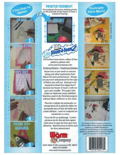 Conjunto de 5 folhas termocolantes dupla face Lite Steam-A-Seam2 2