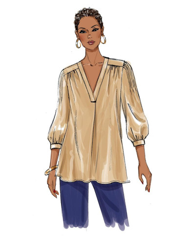 Molde de blusa - Butterick 6855