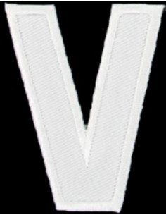 Emblema termocolante letra V
