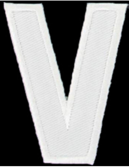 Emblema termocolante letra V