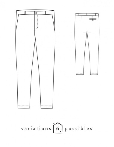 Molde de calça Attitude - Atelier Scämmit