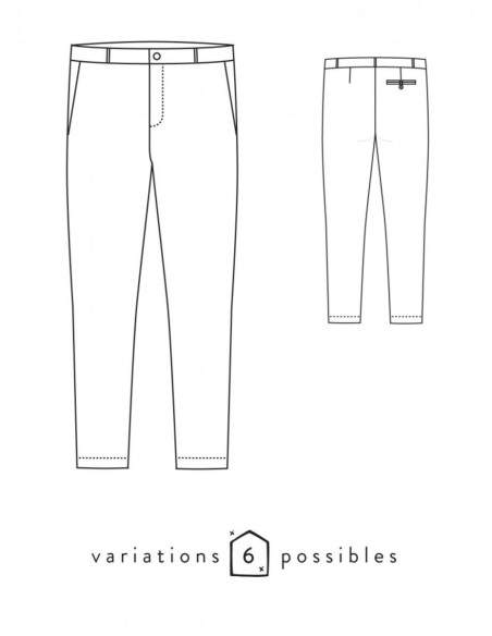 Molde de calça Attitude - Atelier Scämmit