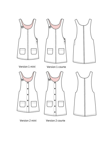 Padrão de vestido Toronto - Ikatee