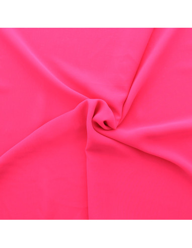 Tecido de musselina - Rosa fluorescente