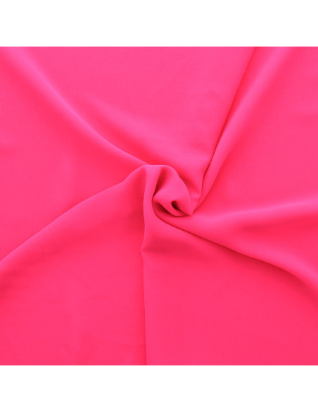 Tecido de musselina - Rosa fluorescente