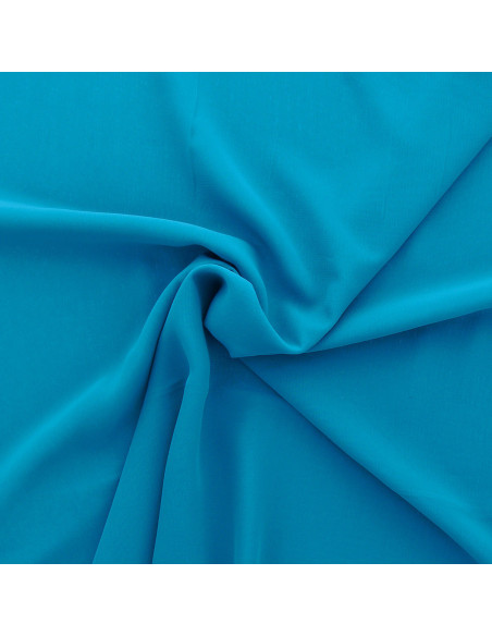 Tecido de musselina - Azul turquesa