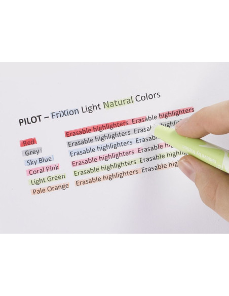 Conjunto de 3 marcadores apagáveis Pilot FriXion Light - Rosa, amarelo e laranja
