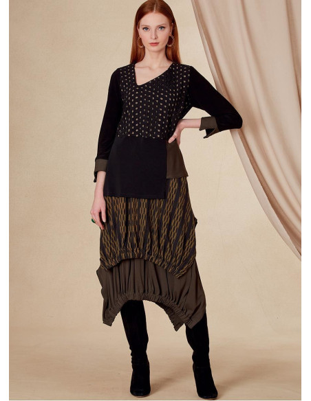 Padrão de blusa - Vogue 1820