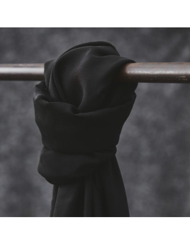 Tecido tencel Smooth Drape Twill - Preto